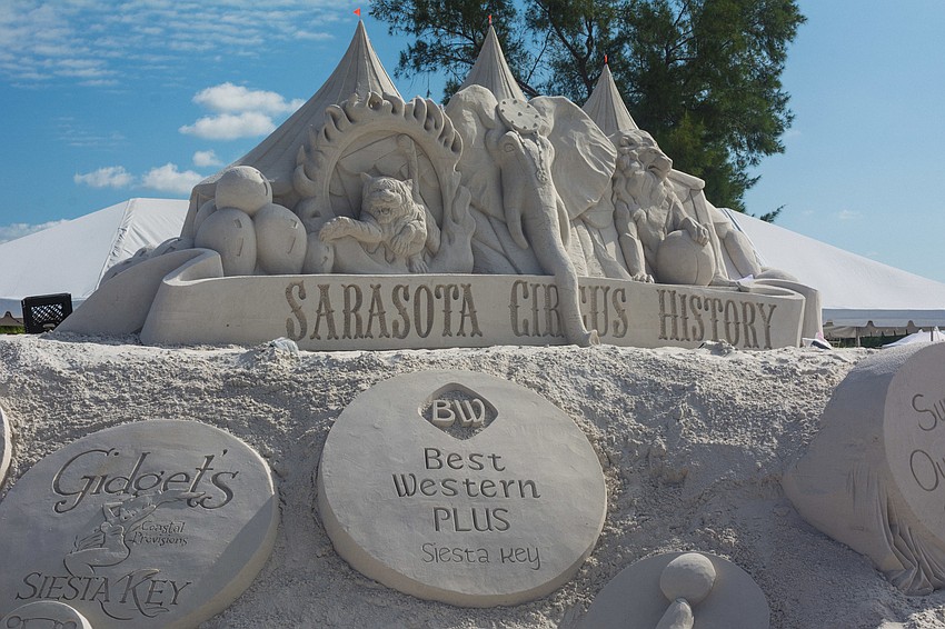 This year's theme for the team artist category was inspired by Sarasota's circus history.