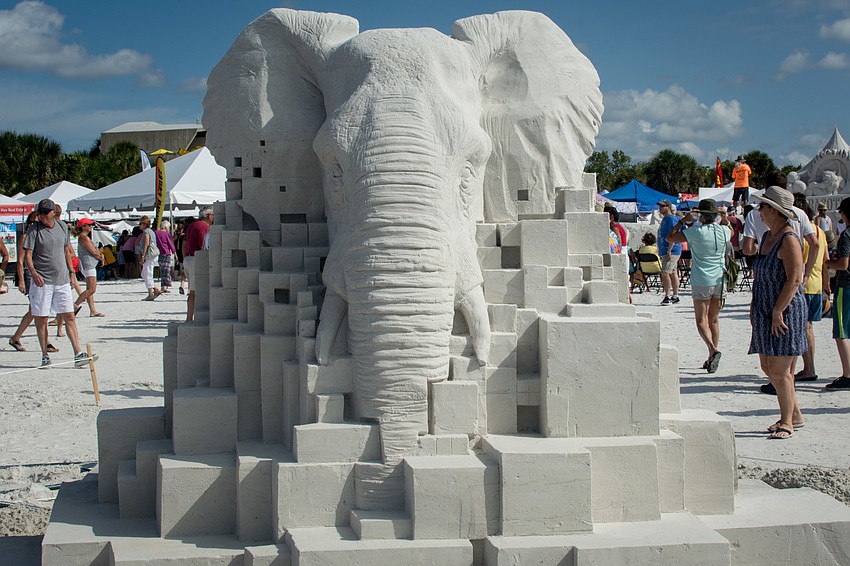 Rachel Clara Stubbs of the United Kingdom created an elephant sculpture called 