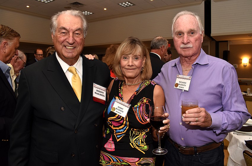 Republican Club of Longboat Key President Joe McElmeel and Sunny and Rich McGrath