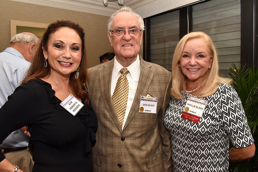 Kim Roberts and Jack and Phyllis Black