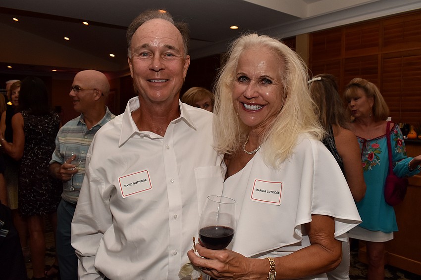 Longboat Key Club Tennis Association President David Gutridge and Marcia Gutridge