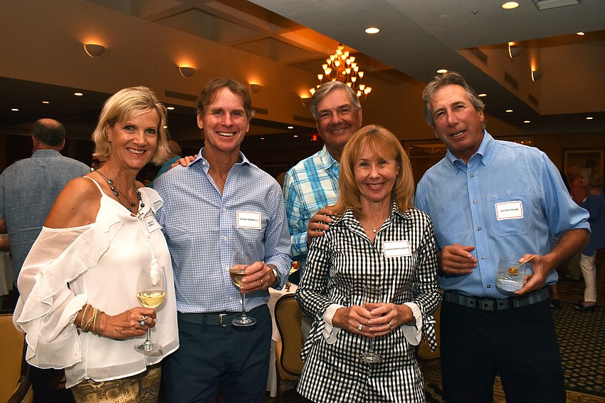Carolyn and Steve Donnelly, Mel and Linda Rhinelander and Jeffrey Deane