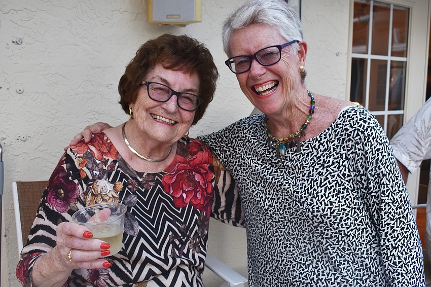 Ruth Strauss and Longboat Library President Mary Baker