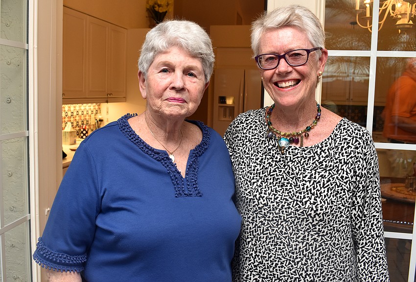 Eileen Hassel and Longboat Library President Mary Baker