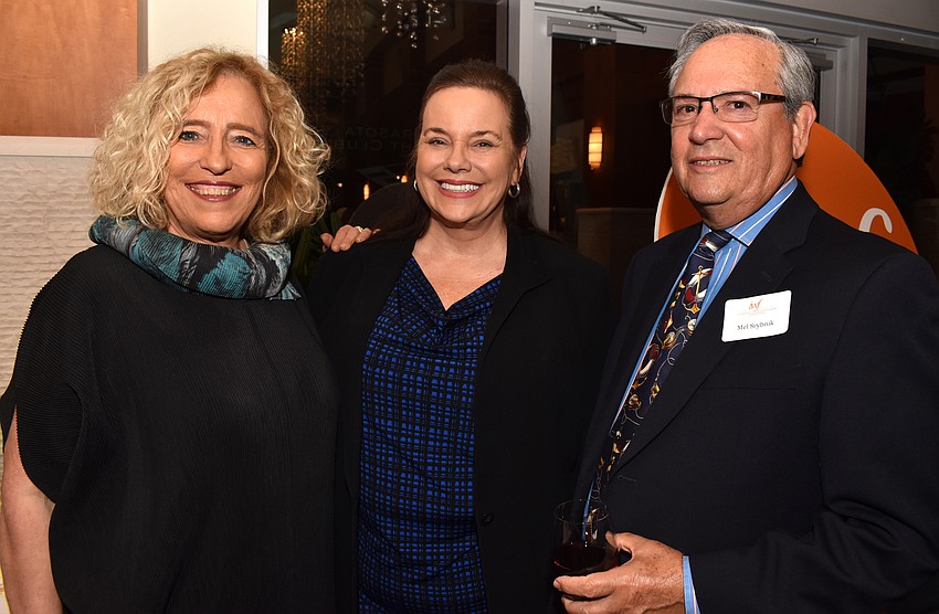 Speaker Mina Teicher, Joy Randels and Mel Srybnik