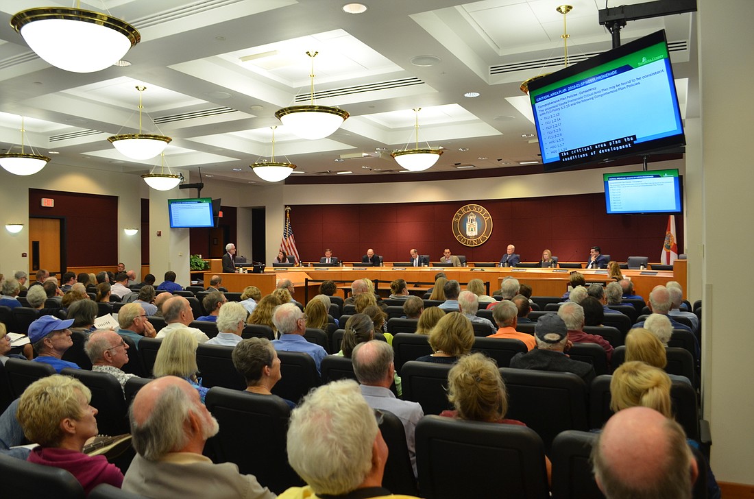 Project opponents packed the commission chambers Thursday, but the Planning Commission recommended approval of the Siesta Promenade applications.
