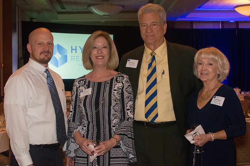 Ray Kennedy and Ruth Farmer with Jeff and Terry Pflugner