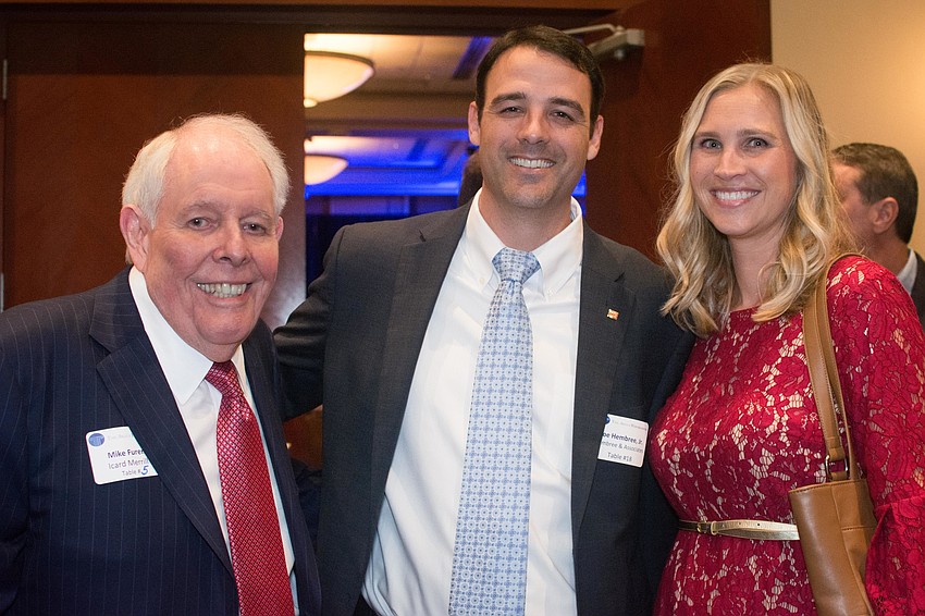 Honoree Mike Furen with Joe and Melissa Hembree