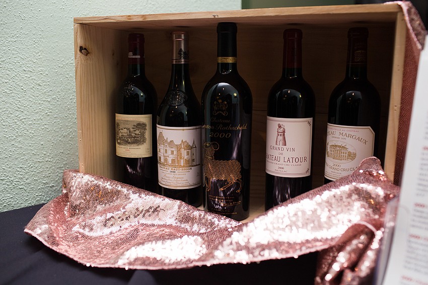 This set of five wines sold in the live auction for $18,000.