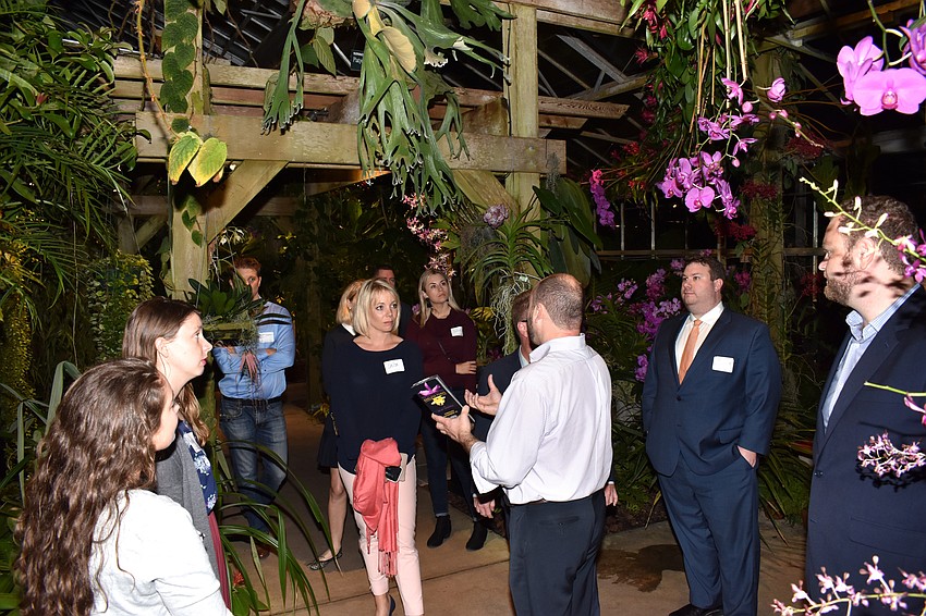 David Berry tells Culture Collective members about the exhibit.