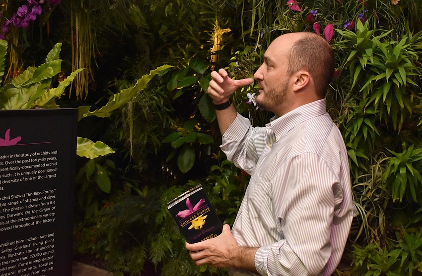 David Berry tells Culture Collective members about the exhibit.