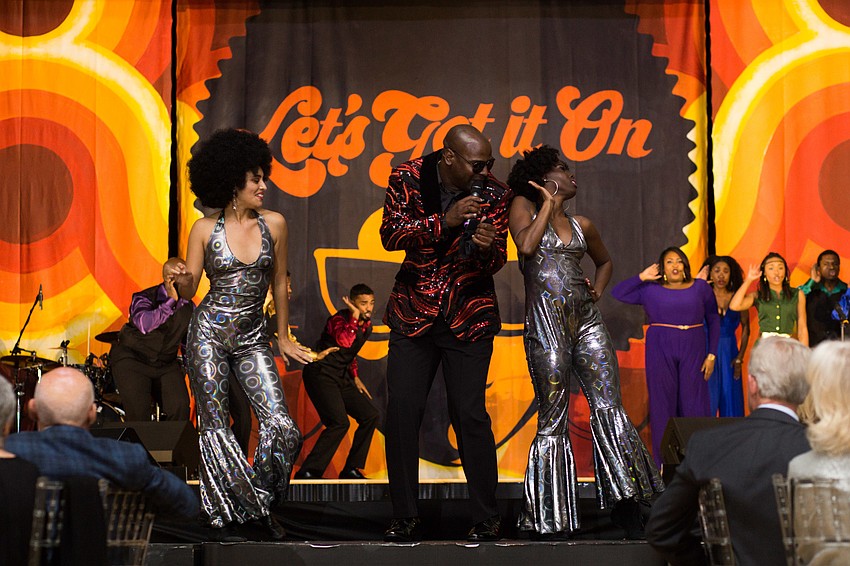 The program ended with a performance by the Westcoast Black Theatre Troupe.