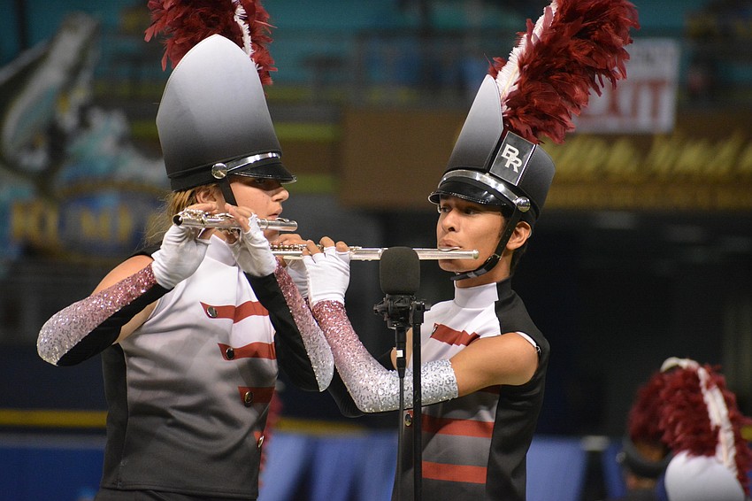 Freshman flautist Carissa Bailey is one of the only underclassmen that got to be featured during the show with senior Jony Leyva Silva.