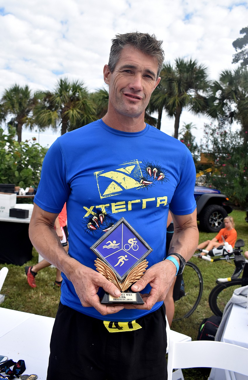 Todd Carpenter won placed first in the international triathlon.