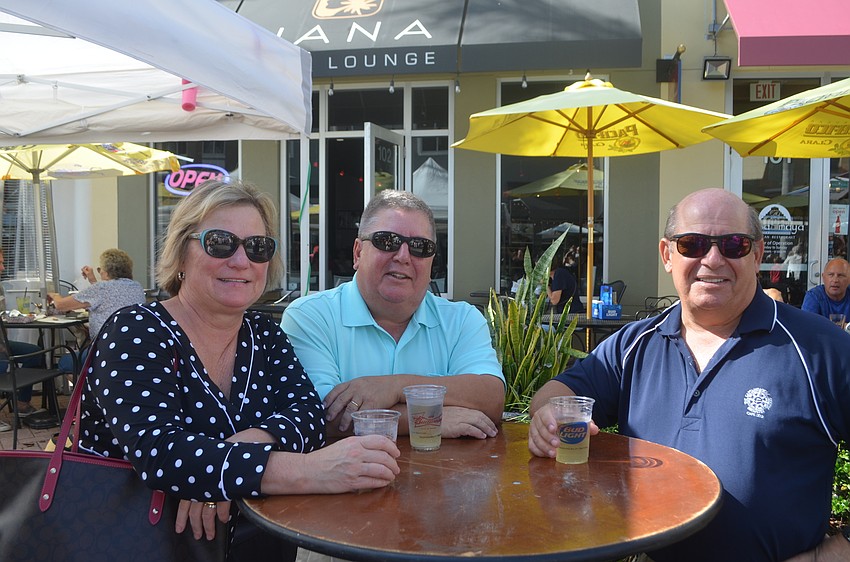 Riverwalk's Ann Mierzykowski, Ken Mierzykowski and Bob Mierzykowski just moved to the Lakewood Ranch area in May, and are surprised at the turnout at the festival.