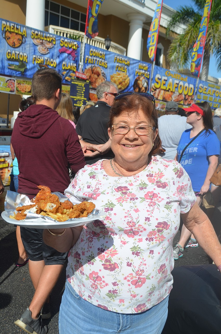 University Park's Penny Lane says she can't wait for a band called Sarasota Steel Pan Band to come on.