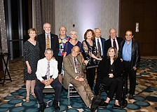 Honorees Sharon Spelman, John M. Wilson, Steve Hogan, Barbara Redmond, Vic Meyrich, Stephanie Moss, Marian Wallace, Howard Millman, Bob Naismith and Eberle Thomas