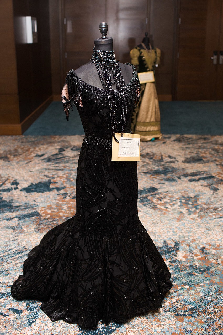 This dress, doubling as decor, is a costume from the company's  2008-2009 season.