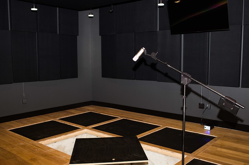 The Foley Suite includes an isolation booth and a sound stage.