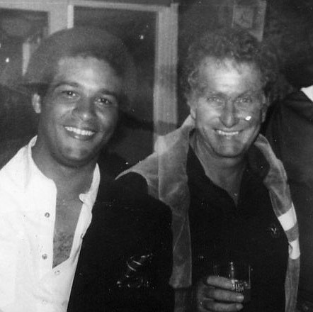 TV broadcaster Bryant Gumbel and Murf.