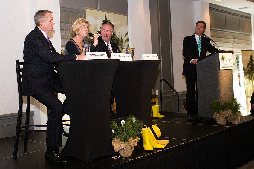 The panelists were Peter Abbott, Judi Gallagher and Michael Klauber.