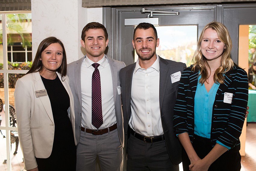 Rachel Gerovac, Dryden Dennis, Harrison Ayers and Catherine Bertron