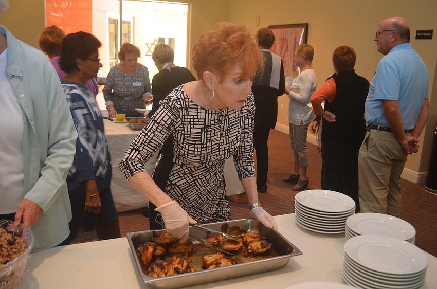 Sylvia Bloom was one of the cooks who made the food at the luncheon.