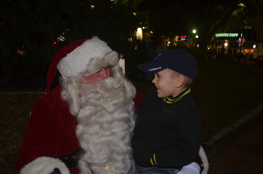 Santa learns what Cole Machold wants for Christmas this year.