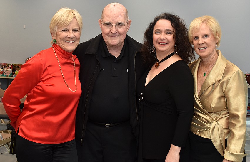 Lee Dougherty Ross, Monsignor Gerry Finegan, Michelle Giglio and Susan DiNatale