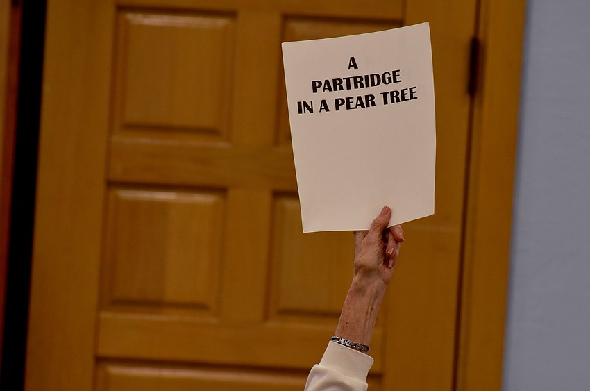 Toward the end of the concert, attendees were split into groups to sing “The Twelve Days of Christmas.”