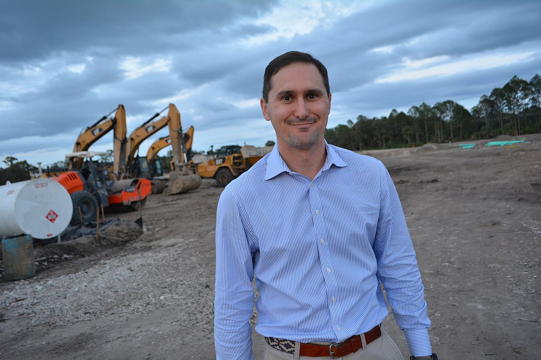 Forrest Properties&#39; Nick Derby comes weekly to check on the apartment complex site just south of Ranch Lake Apartments. The new apartment community will have patio homes, town homes and apartments.
