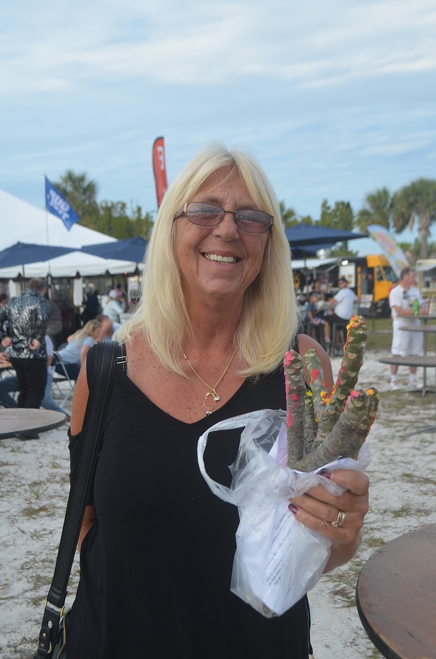 Judy Smalling bought a Frangipani plant for her garden.
