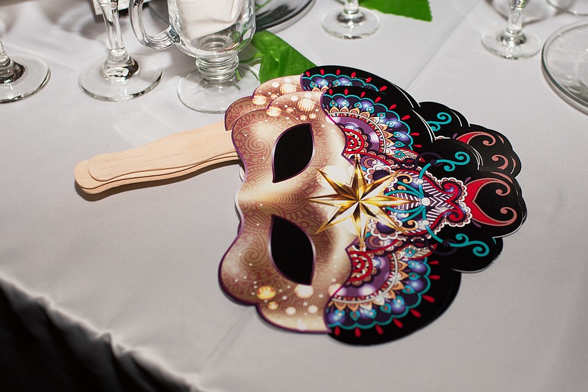 The paddles were masks.