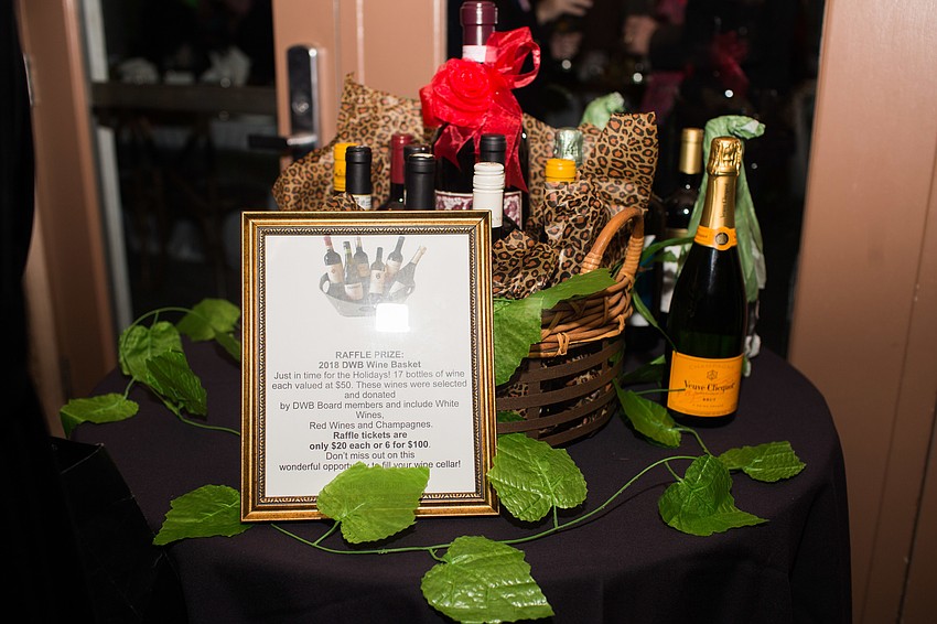 17 bottles of wine were given away to the raffle winner.