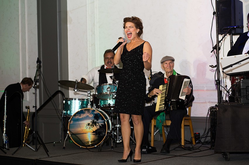 Savannah Holds sang for guests.