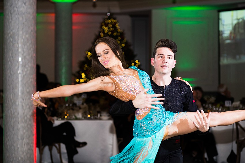 Dancers from Dynasty graced the stage for a routine.