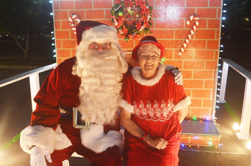 Santa and Mrs. Claus are always the last float on the parade.