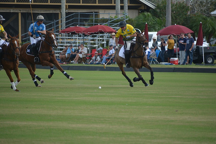 Whiskey Pond's Joe Wayne Barry finds an opening in the first half against Hillcroft.