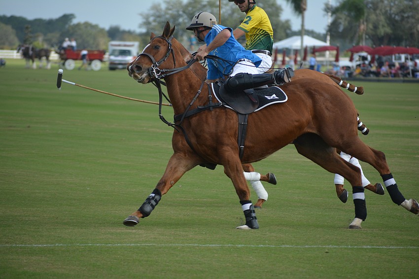 Hillcroft's Mason Wroe goes full speed ahead in the first half of the season opener.