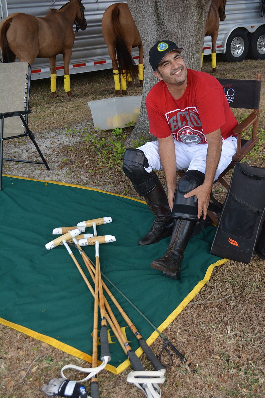 Whiskey Pond's Guillermo Aguero had all the tools of his trade ready to go for the opener.