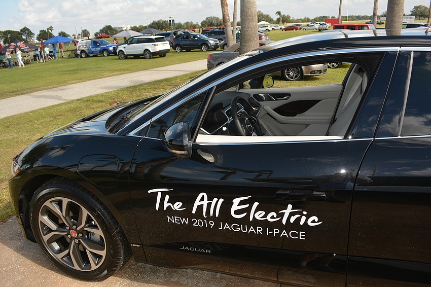 Wilde Jaguar of Sarasota showed off the all-electric 2019 Jaguar Pace, only one of two in the United States, at the polo opener.