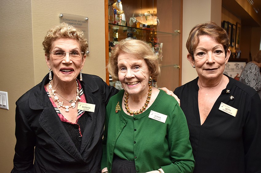 Barbara Jacob, Chairwoman Donna Maytham and Betty Ferguson