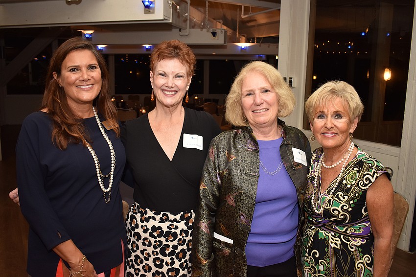 Chairwoman Gail Welch, Director of Compeer Sarasota Lynn Buehler, Volunteer Coordinator Dale Wolfson and Compeer Founder Bunny Skirboll