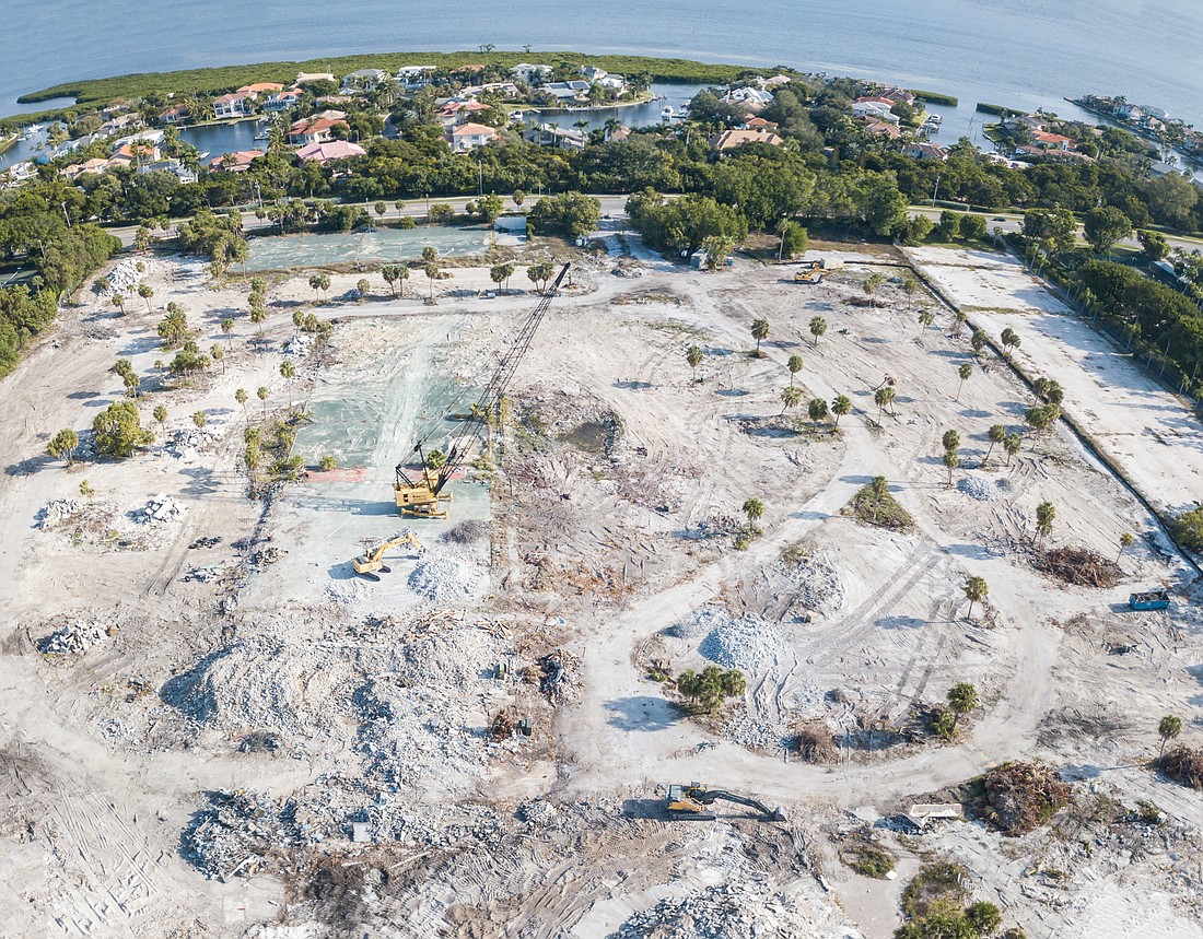 The developer of the proposed St. Regis project at the site of the now-cleared property at 1620 Gulf of Mexico Drive wants to set up a sales office on the property.