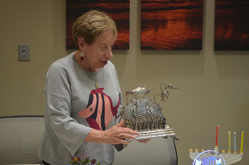 Esther Rose says her menorah was probably made in Germany hundred of years ago.