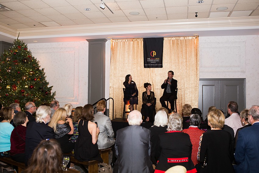 The evening kicked off with a town hall Q&A.