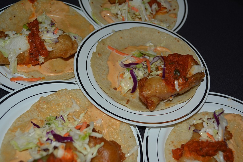 The fish tacos were off the hook.