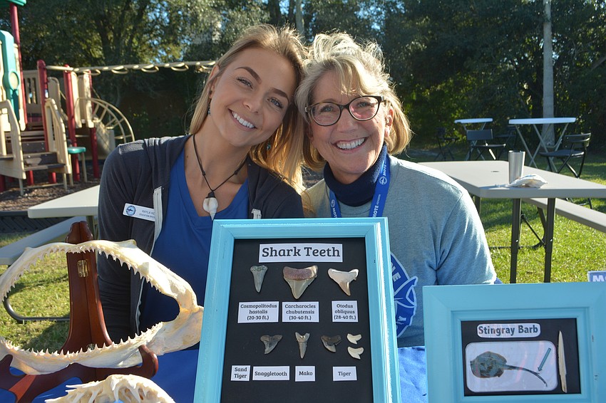 Mote Marine Education Specialist Kayla Keys and volunteer Valerie Stafford manned Mote's booth.