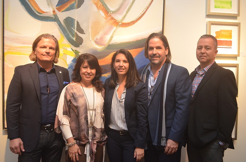 DWYLandscape Architect's David Young with B. Pila Design of Miami's Bea Pila, Nichols Brosch Wurst Wolf & Associates Stefany Roth, Irgo Rayes and Carlos Vargas