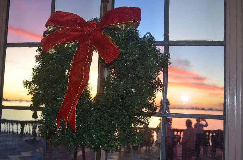 The Ca' d'Zan house is decorated for Christmas